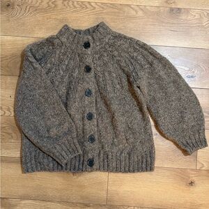 Madewell Textured Brown Knit Sweater